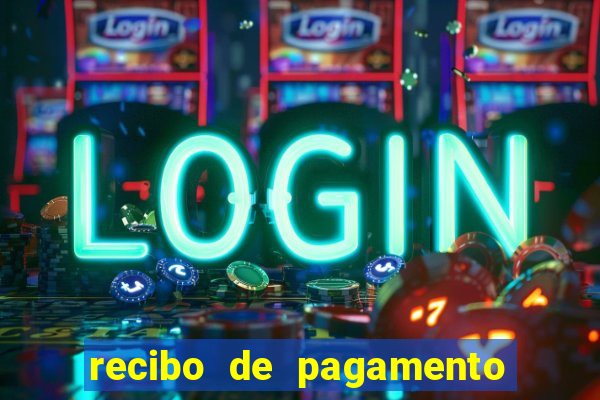 recibo de pagamento word editável